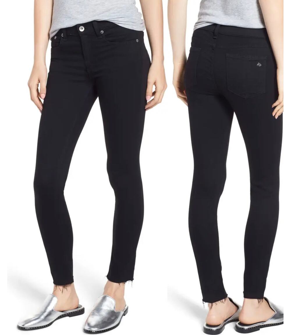 Rag & Bone Skinny Denim Jeans Black 27